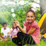 kids eating marshmallows